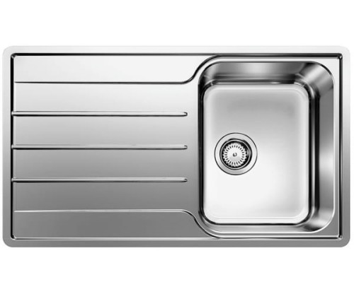 Zlewozmywak stalowy BLANCO LEMIS 45 S-IF 86x50 cm, bez korka aut., stal szczotkowana 523030