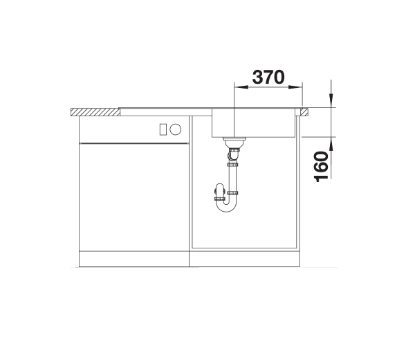 Zlewozmywak stalowy BLANCO LIVIT XL 6 S 100x50cm, z korkiem aut., stal szczotkowana 518519