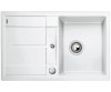 Zlewozmywak granitowy BLANCO METRA 45 S 78x50 cm, z korkiem aut., biały, PuraDur 513028