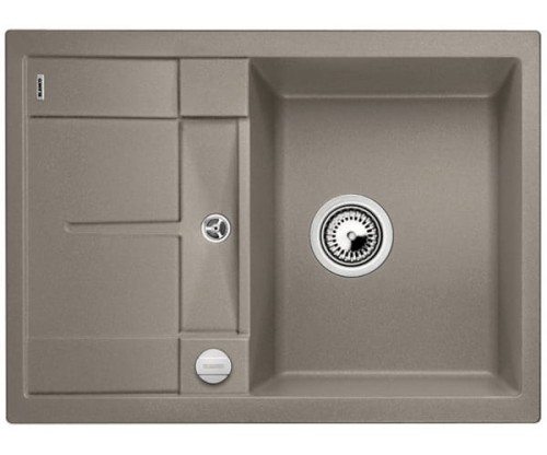 Zlewozmywak granitowy BLANCO METRA 45 S COMPACT 68x50 cm, bez korka aut., tartufo, PuraDur 519580
