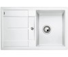 Zlewozmywak granitowy BLANCO METRA 45 S 78x50 cm, bez korka aut., biały, PuraDur 513187