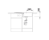 Zlewozmywak granitowy BLANCO METRA 5 S 86x50 cm, bez korka aut., kawowy, PuraDur 515042