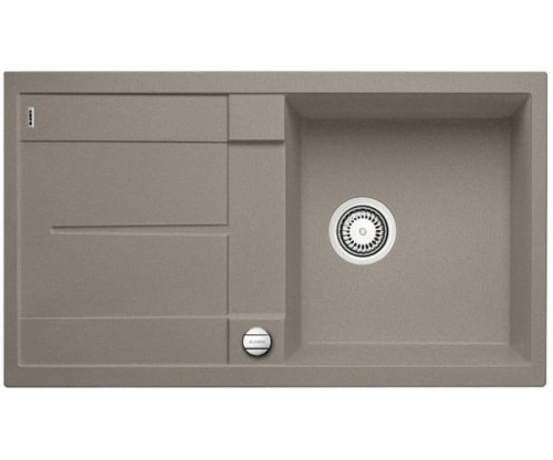 Zlewozmywak granitowy BLANCO METRA 5 S 86x50 cm, z korkiem aut., tartufo, PuraDur 517348