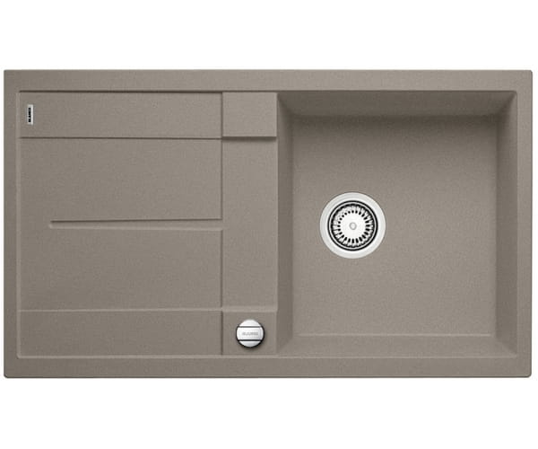Zlewozmywak granitowy BLANCO METRA 5 S 86x50 cm, z korkiem aut., tartufo, PuraDur 517348