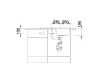 Zlewozmywak granitowy BLANCO METRA 6 S COMPACT 78x50 cm, z korkiem aut., antracyt, PuraDur 513473