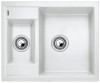 Zlewozmywak granitowy BLANCO METRA 6 61x50 cm, bez korka aut., biały, PuraDur 516173