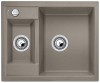 Zlewozmywak granitowy BLANCO METRA 6 61x50 cm, z korkiem aut., tartufo, PuraDur 517351