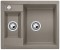 Zlewozmywak granitowy BLANCO METRA 6 61x50 cm, z korkiem aut., tartufo, PuraDur 517351
