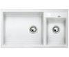 Zlewozmywak granitowy BLANCO METRA 9 86x50 cm, bez korka aut., lewy, biały PuraDur 513269