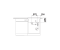 Zlewozmywak granitowy BLANCO PLEON 6 SPLIT 61x51 cm, bez korka aut., lewy, antracyt, PuraDur 521689