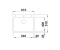 Zlewozmywak granitowy BLANCO PLEON 6 61X51 cm, bez korka aut., alumetlik, PuraDur 521678