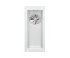 Zlewozmywak granitowy BLANCO SUBLINE 160-U 19x46 cm, bez korka aut., biały, PuraDur 523400