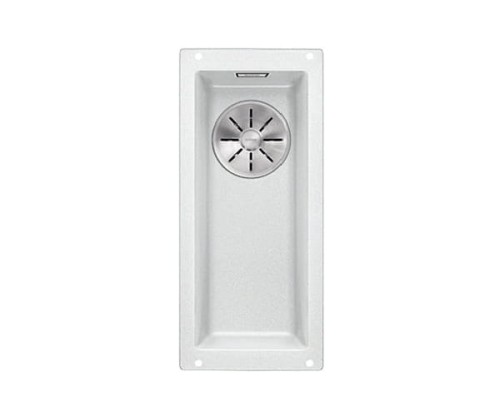 Zlewozmywak granitowy BLANCO SUBLINE 160-U 19x46 cm, bez korka aut., biały, PuraDur 523400