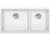 Zlewozmywak granitowy BLANCO SUBLINE 480/320-U 85x46 cm, bez korka aut., lewy, biały, PuraDur 523588