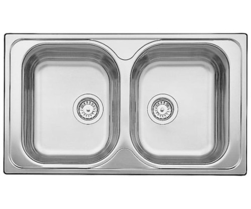 Zlewozmywak stalowy BLANCO TIPO 8 86x50 cm, bez korka aut., stal matowa 511924
