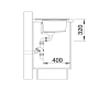 Zlewozmywak granitowy BLANCO ZENAR 45 S 86x51 cm, z korkiem aut., lewy, antracyt, PuraDur 523850