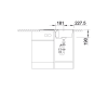 Zlewozmywak granitowy BLANCO ZIA 45 S 78x50 cm, z korkiem aut., antracyt, PuraDur 514724