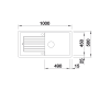 Zlewozmywak granitowy BLANCO ZIA XL 6 S 100x50 cm, bez korka aut., antracyt, PuraDur 517568