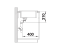 Zlewozmywak granitowy BLANCO ZIA 9 E 93x51 cm, z korkiem aut., antracyt, PuraDur 514756