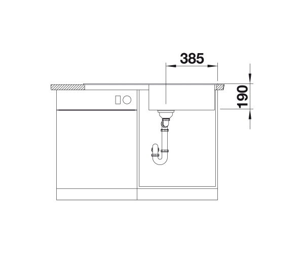Zlewozmywak granitowy BLANCO ZIA XL 6 S 100x50 cm, z korkiem aut., antracyt, PuraDur 517558