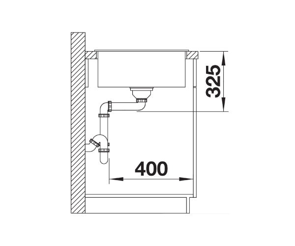 Zlewozmywak granitowy BLANCO ZIA XL 6 S COMPACT 78x50 cm, z korkiem aut., antracyt, PuraDur 523263