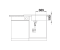 Zlewozmywak granitowy BLANCO ZIA XL 6 S COMPACT 78x50 cm, z korkiem aut., biały, PuraDur 523267