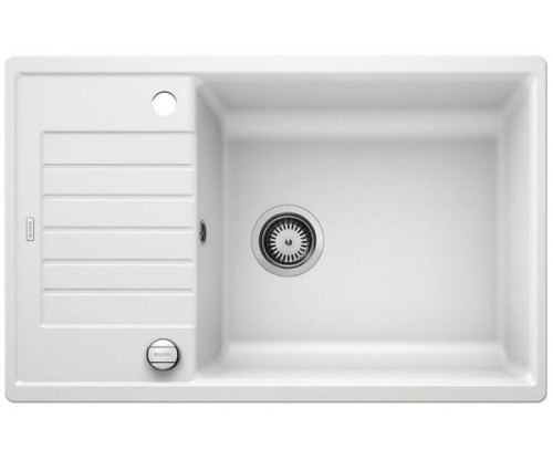 Zlewozmywak granitowy BLANCO ZIA XL 6 S COMPACT 78x50 cm, z korkiem aut., biały, PuraDur 523267