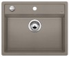 Zlewozmywak granitowy BLANCO DALAGO 6 61x51 cm, z korkiem aut., tartufo, PuraDur 517320