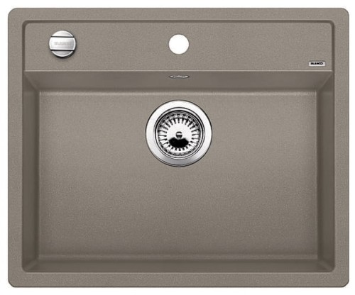 Zlewozmywak granitowy BLANCO DALAGO 6 61x51 cm, z korkiem aut., tartufo, PuraDur 517320