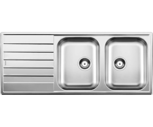 Zlewozmywak stalowy BLANCO LIVIT 8 S 121x50 cm, bez korka aut., stal szczotkowana 514798