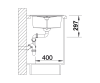 Zlewozmywak granitowy BLANCO METRA 45 S 78x50 cm, bez korka aut., antracyt, PuraDur 513194