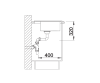 Zlewozmywak granitowy BLANCO ZENAR 5 S 91x51 cm, z korkiem aut., prawy, tartufo, PuraDur 523941