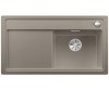 Zlewozmywak granitowy BLANCO ZENAR 5 S 91x51 cm, z korkiem aut., prawy, tartufo, PuraDur 523941