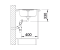 Zlewozmywak granitowy BLANCO ZIA 45 S 78x50 cm, bez korka aut., kawowy, PuraDur 515070