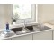Zlewozmywak granitowy BLANCO METRA 8 S 116x50 cm, bez korka aut., antracyt, PuraDur 513071