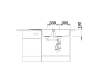 Zlewozmywak granitowy BLANCO METRA 8 S 116x50 cm, bez korka aut., antracyt, PuraDur 513071