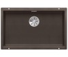Zlewozmywak granitowy BLANCO SUBLINE 700-U 73x46 cm, bez korka aut., kawowy, PuraDur 523451