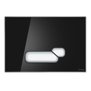Przycisk spłukujacy WC CERSANIT ACTIS, szkło czarne S97-018