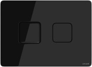 Przycisk spłukujacy WC CERSANIT ACCENTO SQUARE, pneumatyczny, szkło czarne S97-058