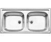 Zlewozmywak stalowy BLANCO TOP EZ 8x4 86x43 cm, bez korka aut., stal matowa 500372