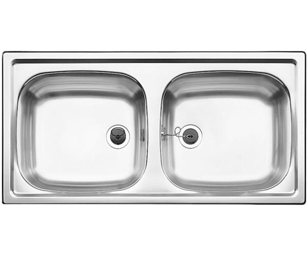 Zlewozmywak stalowy BLANCO TOP EZ 8x4 86x43 cm, bez korka aut., stal matowa 500372