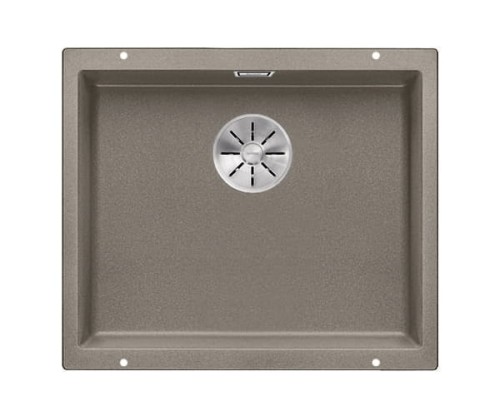 Zlewozmywak granitowy BLANCO SUBLINE 500-U 53x46 cm, bez korka aut., tartufo, PuraDur 523439