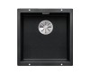 Zlewozmywak granitowy BLANCO SUBLINE 400-U 43x46 cm, bez korka aut., antracyt, PuraDur 523422