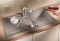 Zlewozmywak granitowy BLANCO METRA 5 S 86x50 cm, z korkiem aut., antracyt, PuraDur 513044
