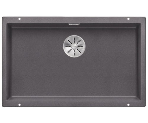 Zlewozmywak granitowy BLANCO SUBLINE 700-U 73x46 cm, bez korka aut., szarość skały, PuraDur 523443