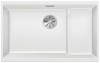 Zlewozmywak granitowy BLANCO SUBLINE 700-U LEVEL 73x46 cm, bez korka aut., biały, PuraDur 523456
