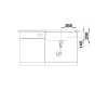 Zlewozmywak granitowy BLANCO SUBLINE 700-U LEVEL 73x46 cm, bez korka aut., antracyt, PuraDur 523538