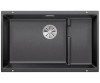 Zlewozmywak granitowy BLANCO SUBLINE 700-U LEVEL 73x46 cm, bez korka aut., antracyt, PuraDur 523538