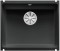 Zlewozmywak ceramiczny BLANCO SUBLINE 500-U 54x45 cm, bez korka aut., czarny, PuraPlus 523740