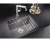 Zlewozmywak granitowy BLANCO ETAGON 500-U 53x46 cm, bez korka aut., antracyt, PuraDur 522227